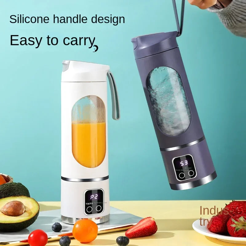 Household  Mixer Machine Portable Blender Crushed  Electric Juicer With 3 Speed 450ML Large Capacity Digital Display Juice Cup