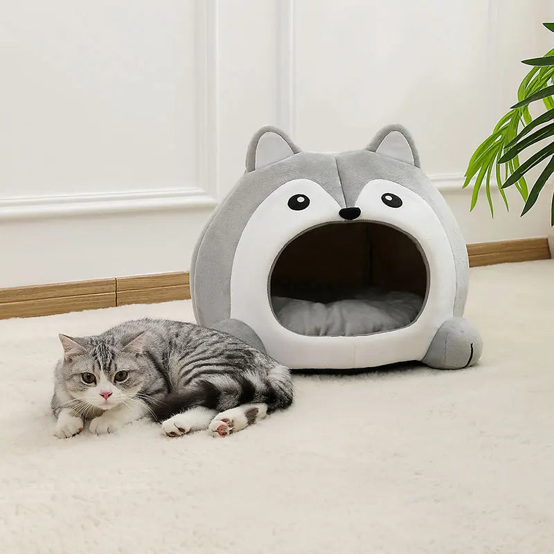 Very Soft Cat Bed Pet Basket Cat House Sofa Small Dog Lounger Cushion Kittens Cave Puppy Mat House Tent Bed Supplies For Cats