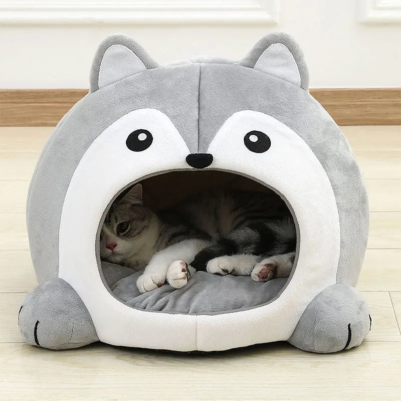 Very Soft Cat Bed Pet Basket Cat House Sofa Small Dog Lounger Cushion Kittens Cave Puppy Mat House Tent Bed Supplies For Cats